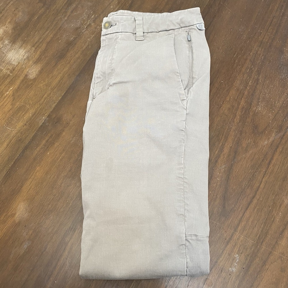 Lululemon Commission Pants Mens 30 Beige Slash Pockets Skinny Leg LM5ABXS ABC
